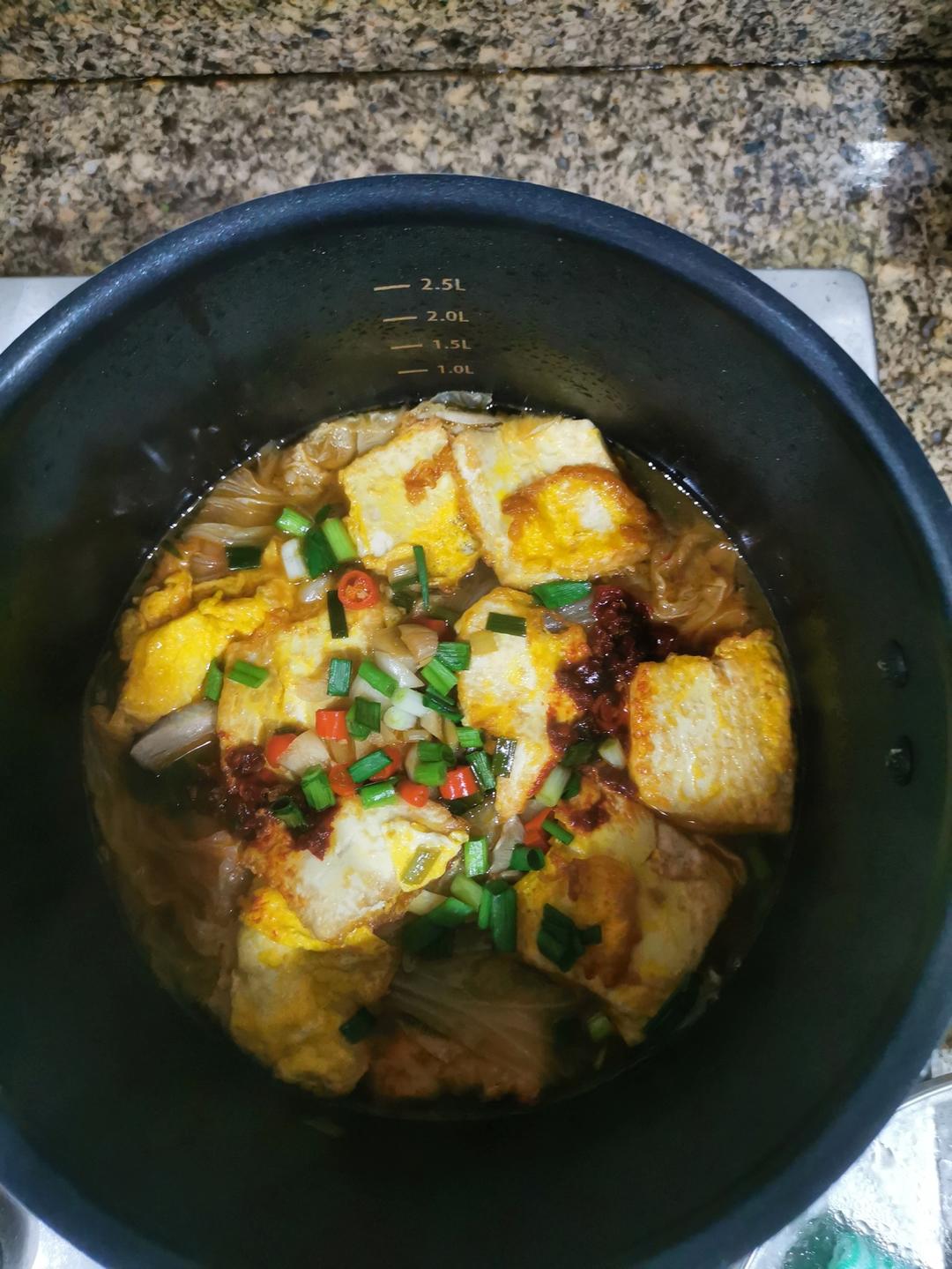 白菜豆腐煲