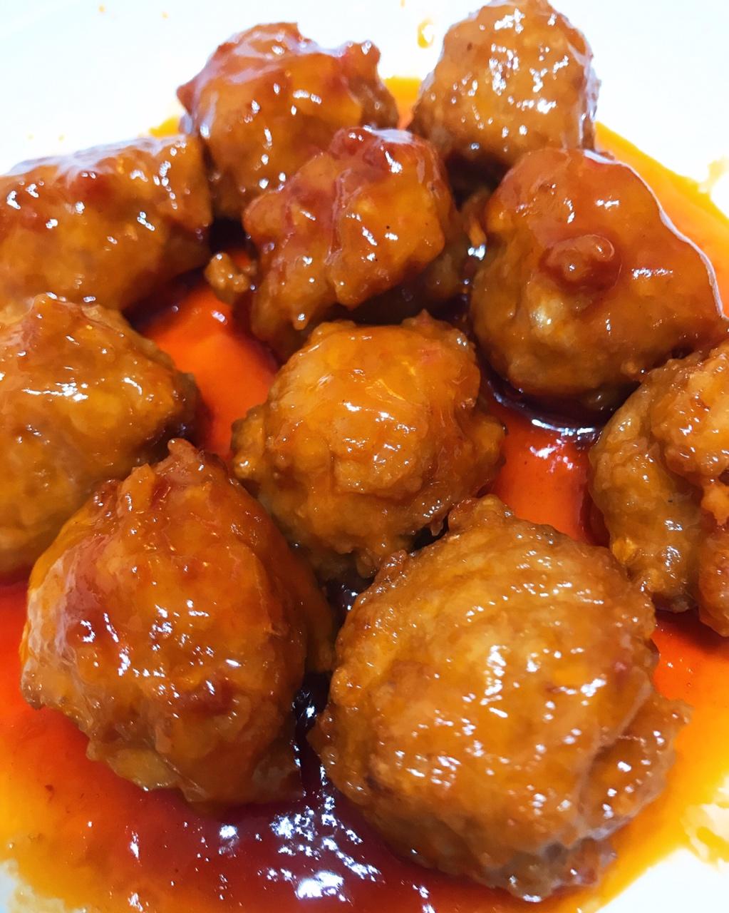 果子女王做的糖醋肉丸子