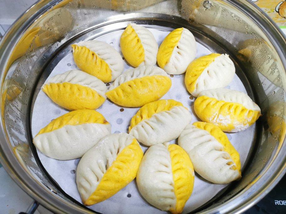 南瓜双色包子