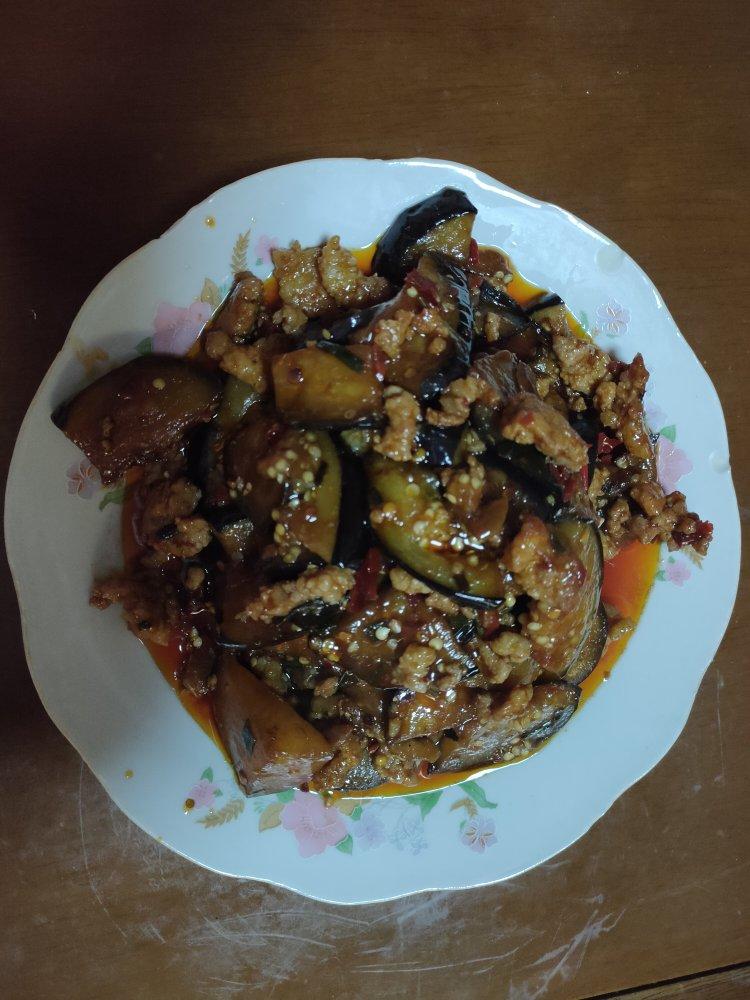 红烧肉沫茄子