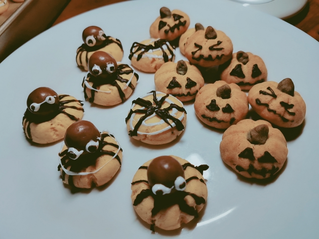 万圣节饼干 | 南瓜&蜘蛛造型