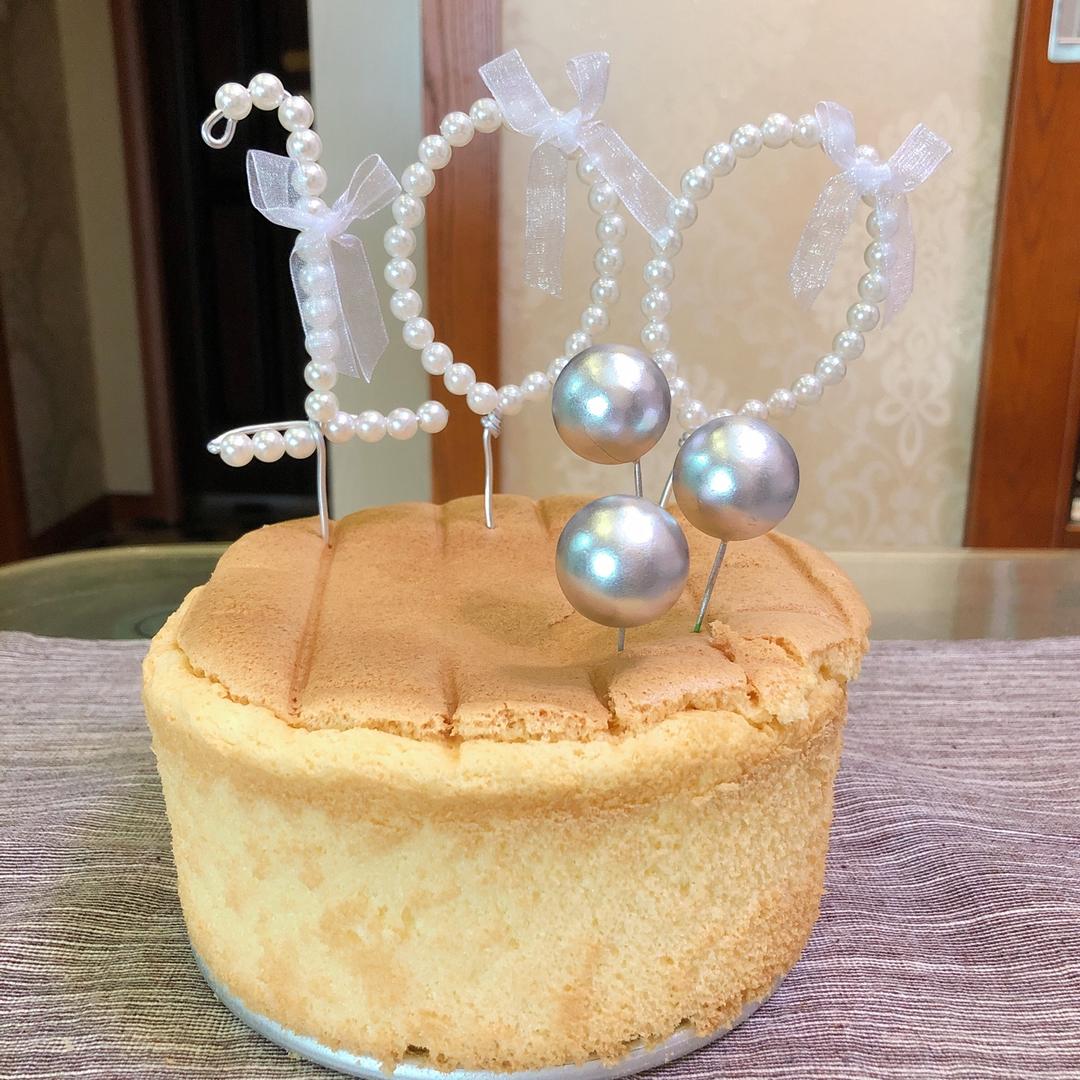 简单好做的8寸戚风蛋糕