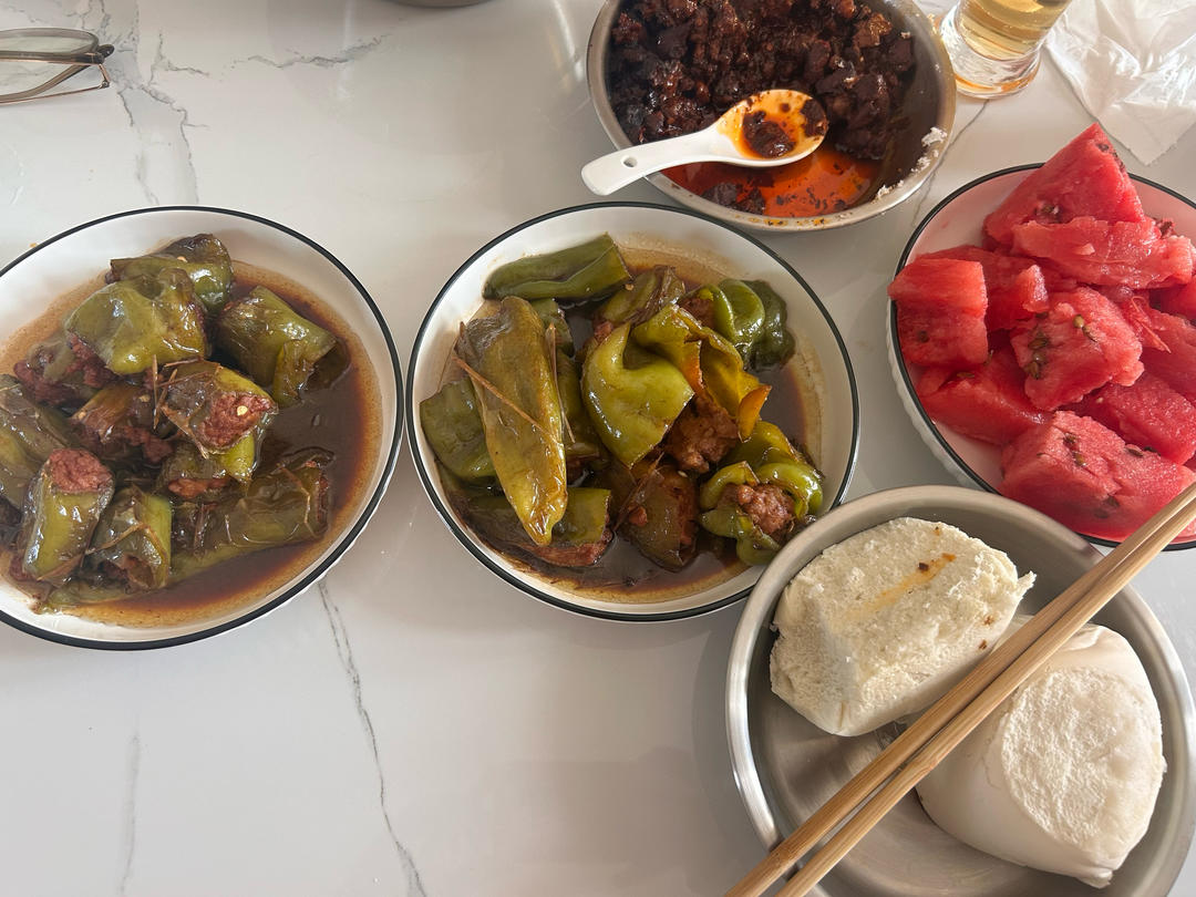 青椒包肉