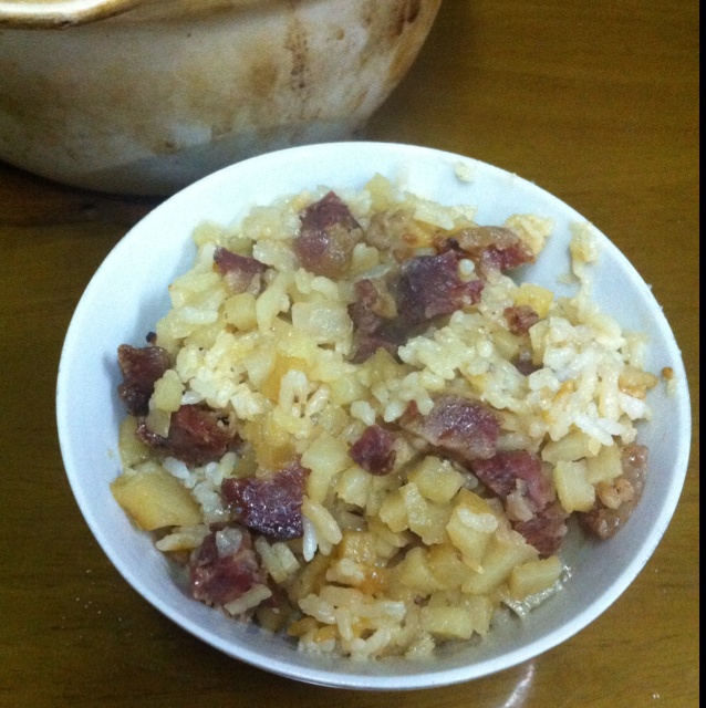 土豆腊味饭