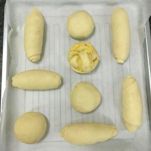 奶黄小面包/手撕包（超详细步骤，附奶黄馅做法）的做法 步骤19