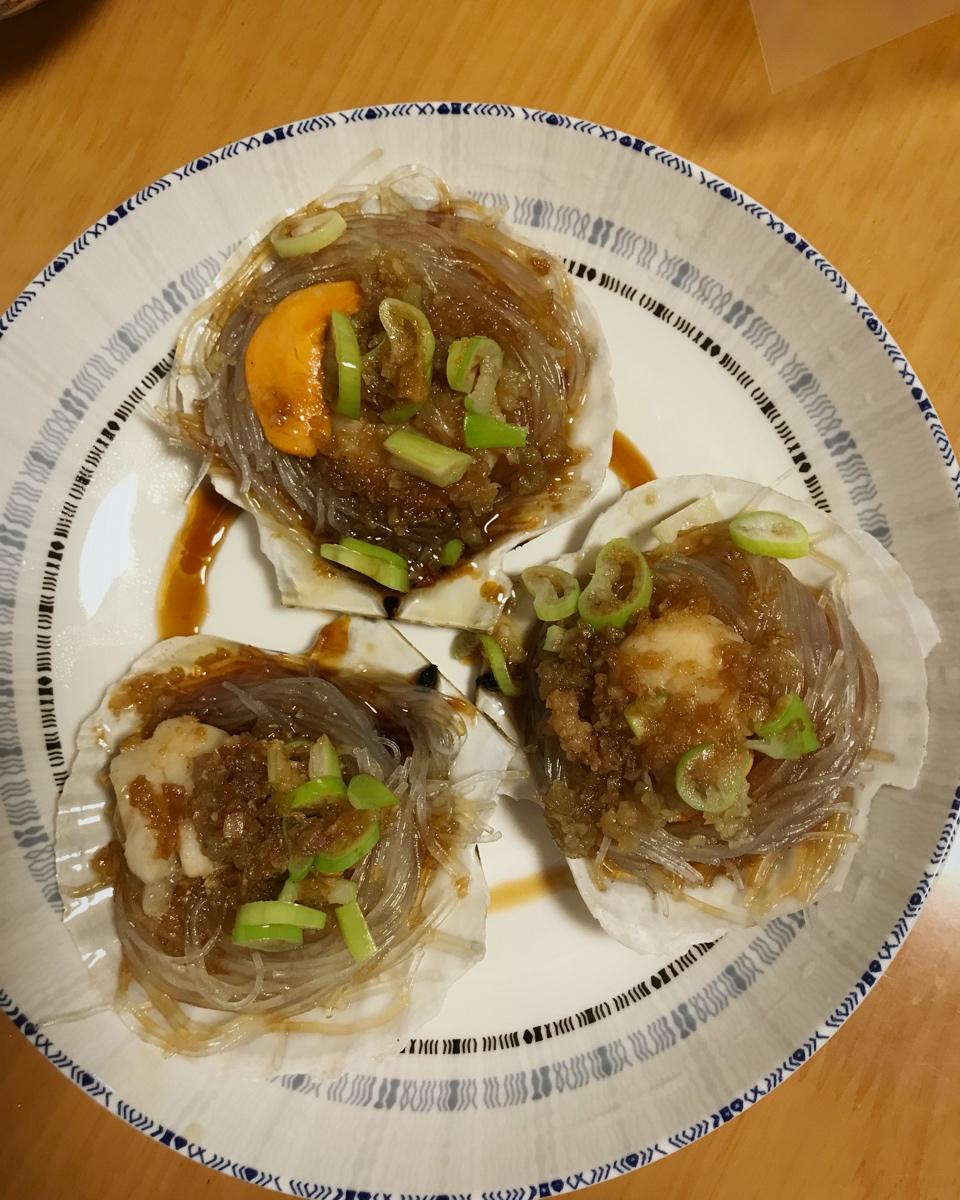 蒜蓉粉丝蒸扇贝