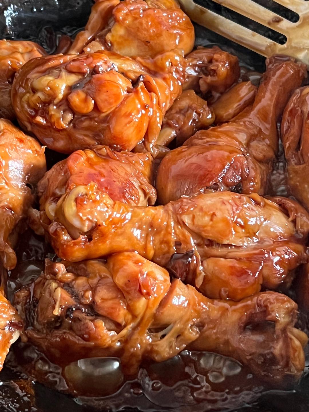 又红又亮红烧鸡腿(琵琶腿)的做法 步骤6