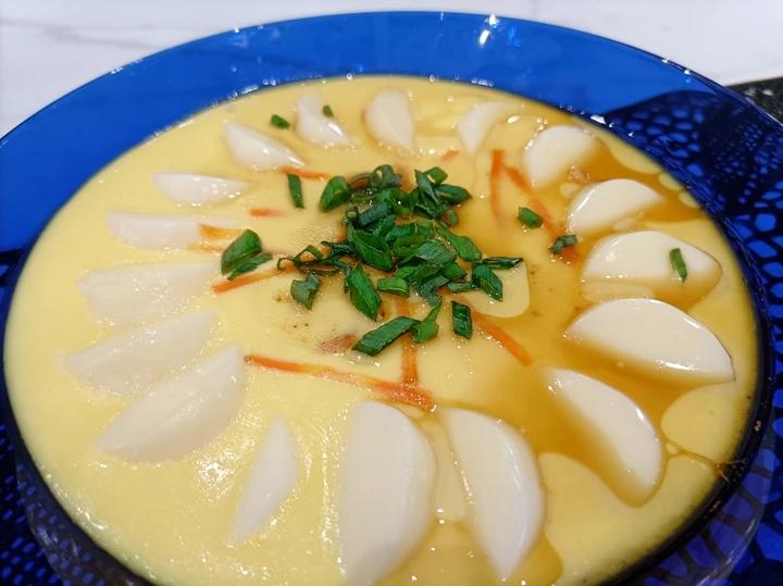 超级嫩滑鲜美的西红柿蒸蛋羹