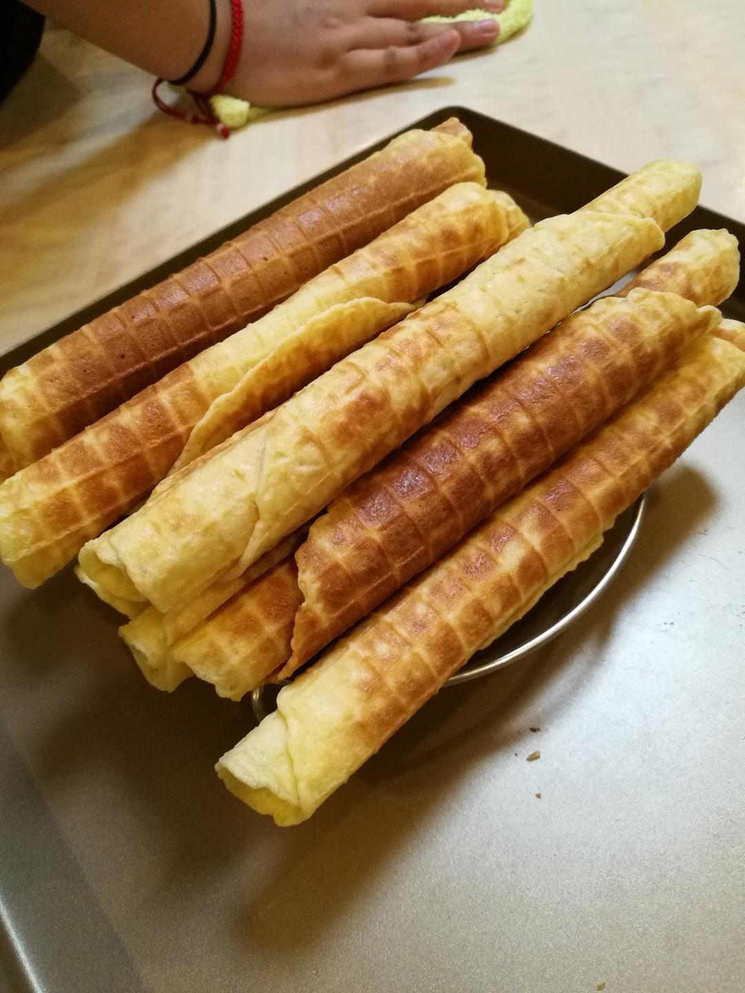 香脆可口的蛋卷卷