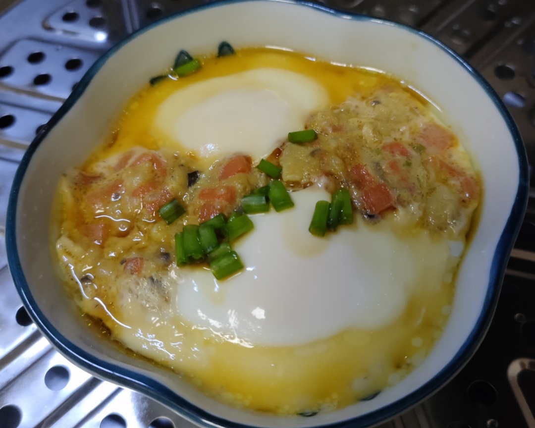 吃腻了水煮蛋，煎蛋，茶叶蛋，卤蛋，可以换换这款10分钟快手营养肉沫蒸鸡蛋的做法