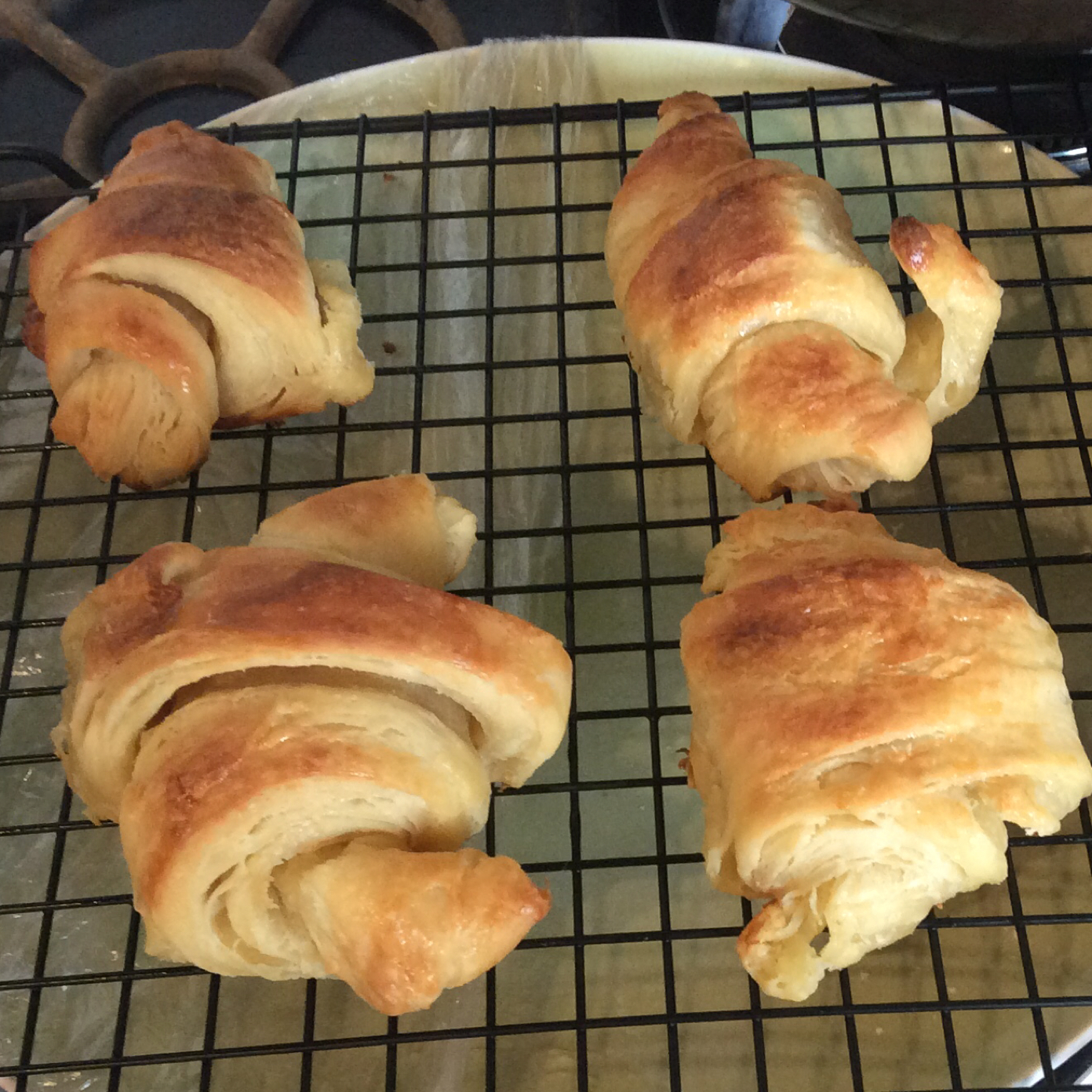 牛角面包Croissant（面包机＋手工）