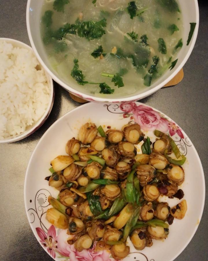 辣炒扇贝肉