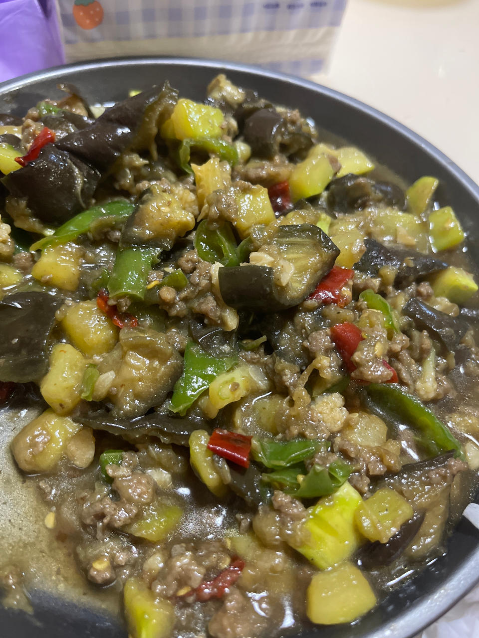 蒜蓉肉沫茄子—减脂版