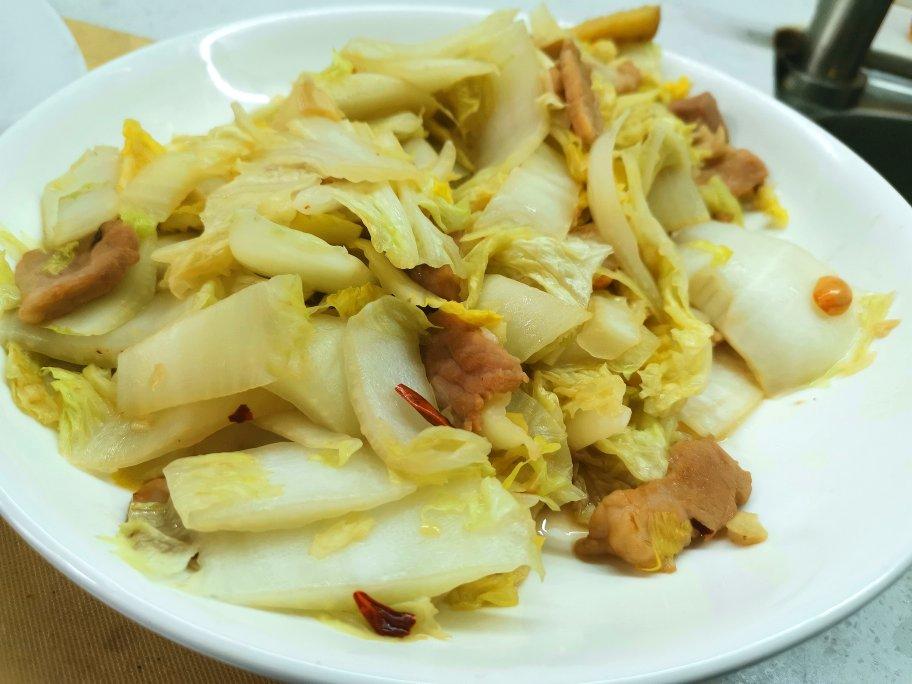 白菜炒肉