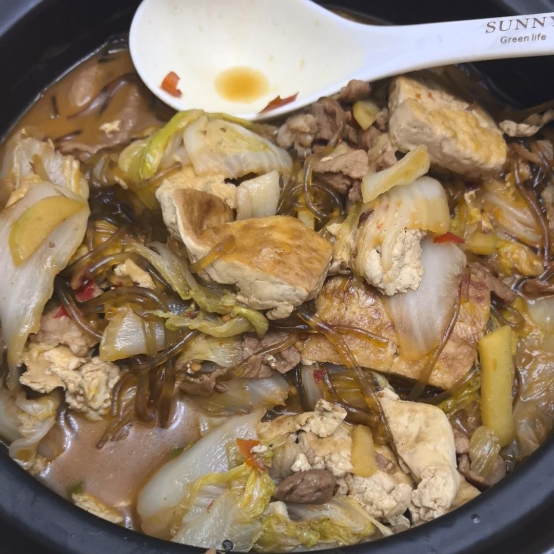 肉末白菜粉条煲  健康营养 好吃下饭