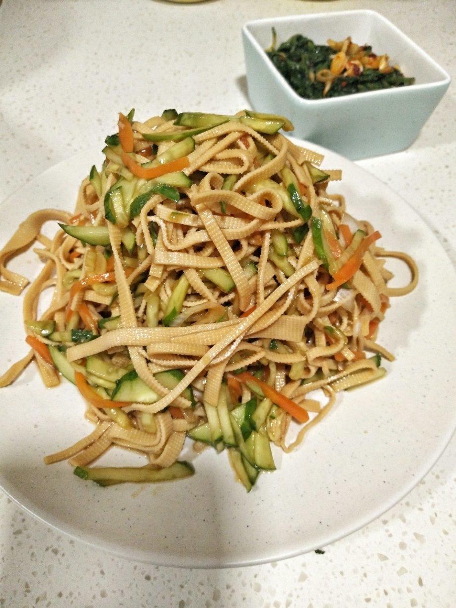 堂妈小厨——炝拌豆腐皮