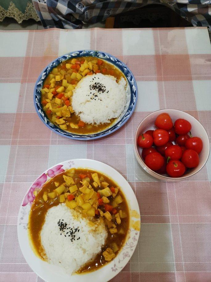 咖喱鸡肉饭