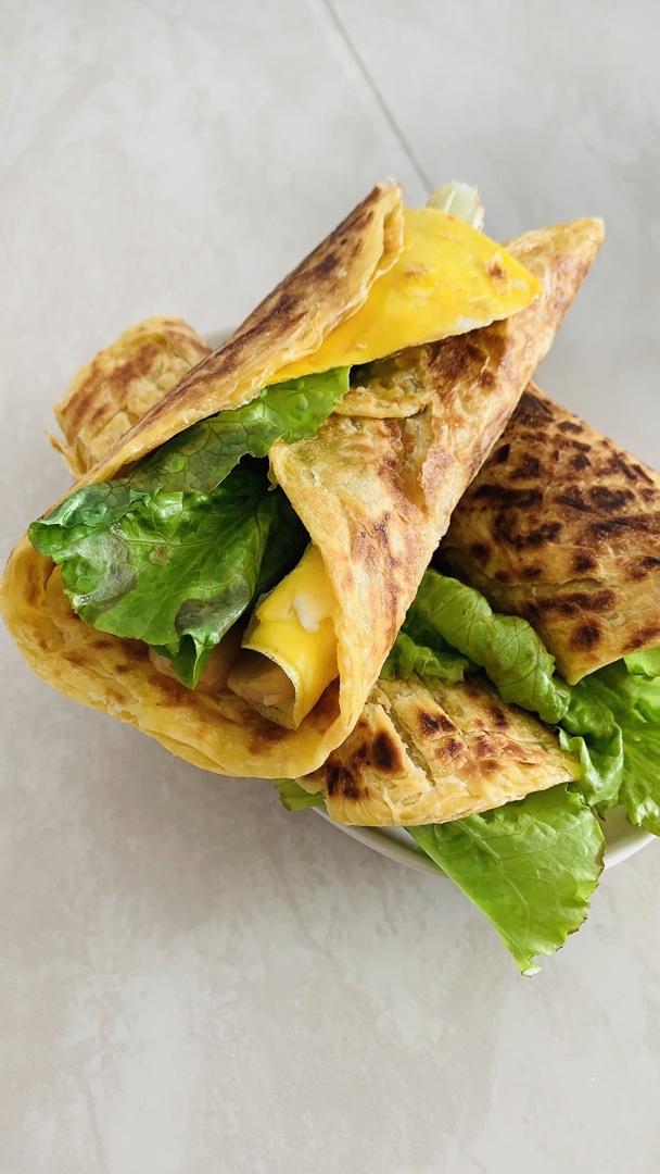 秒杀早餐摊不破皮大煎饼，步骤超详细