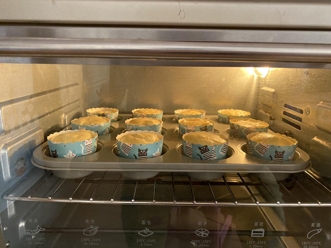纸杯蛋糕 8寸戚风蛋糕的量