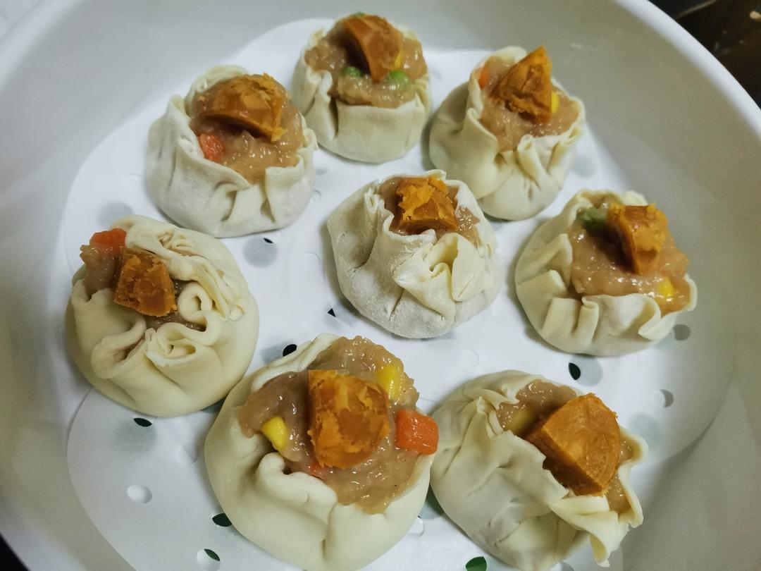 低脂少油紫米鸡胸肉烧麦