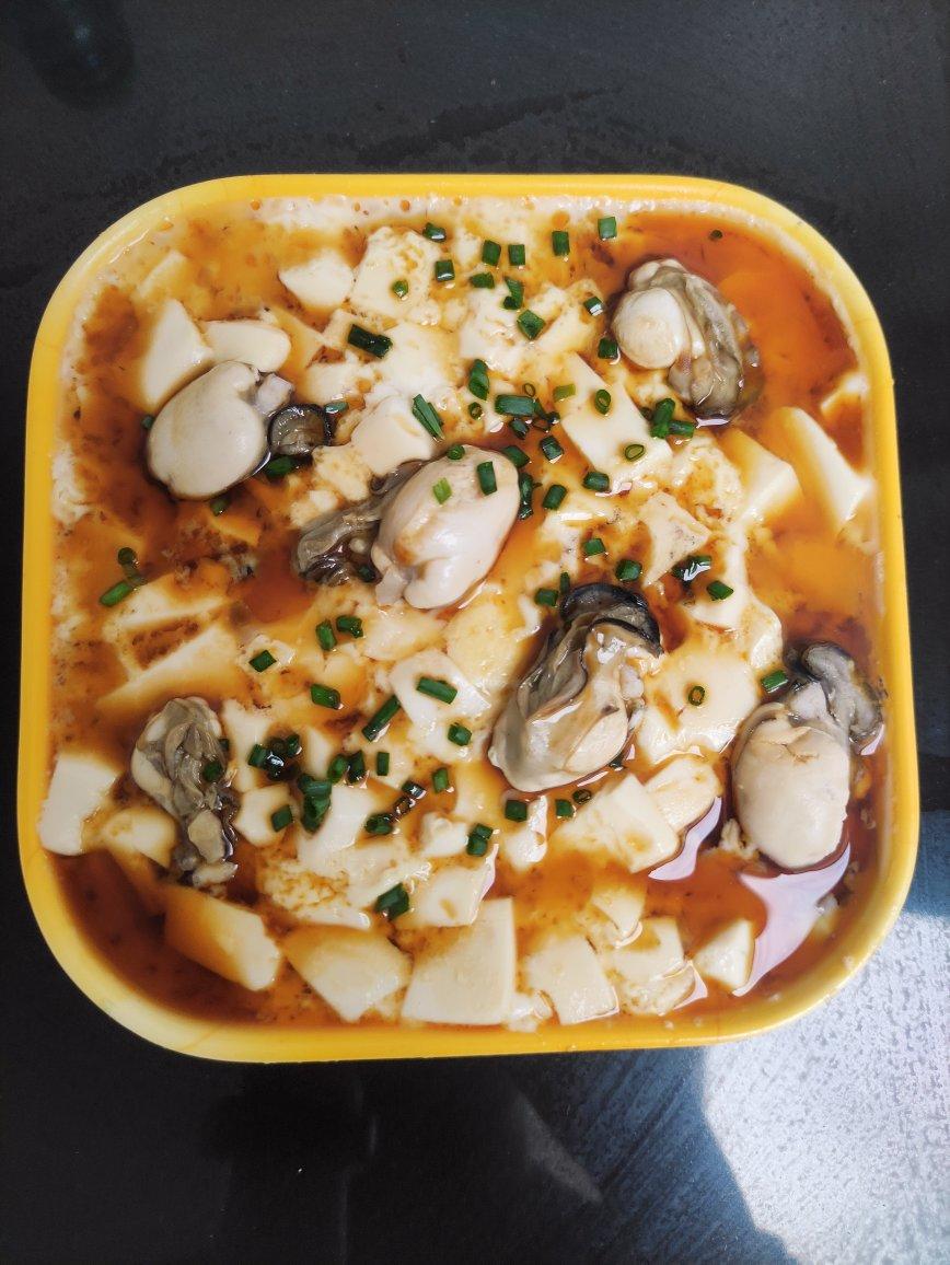 虾仁豆腐蒸水蛋