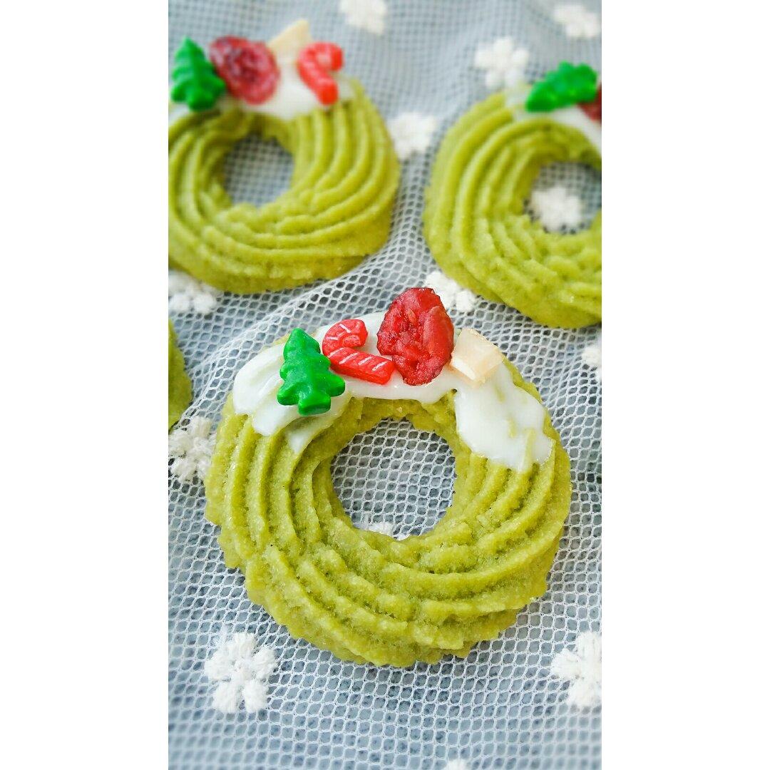 【圣诞】花环小曲奇 Christmas Wreath