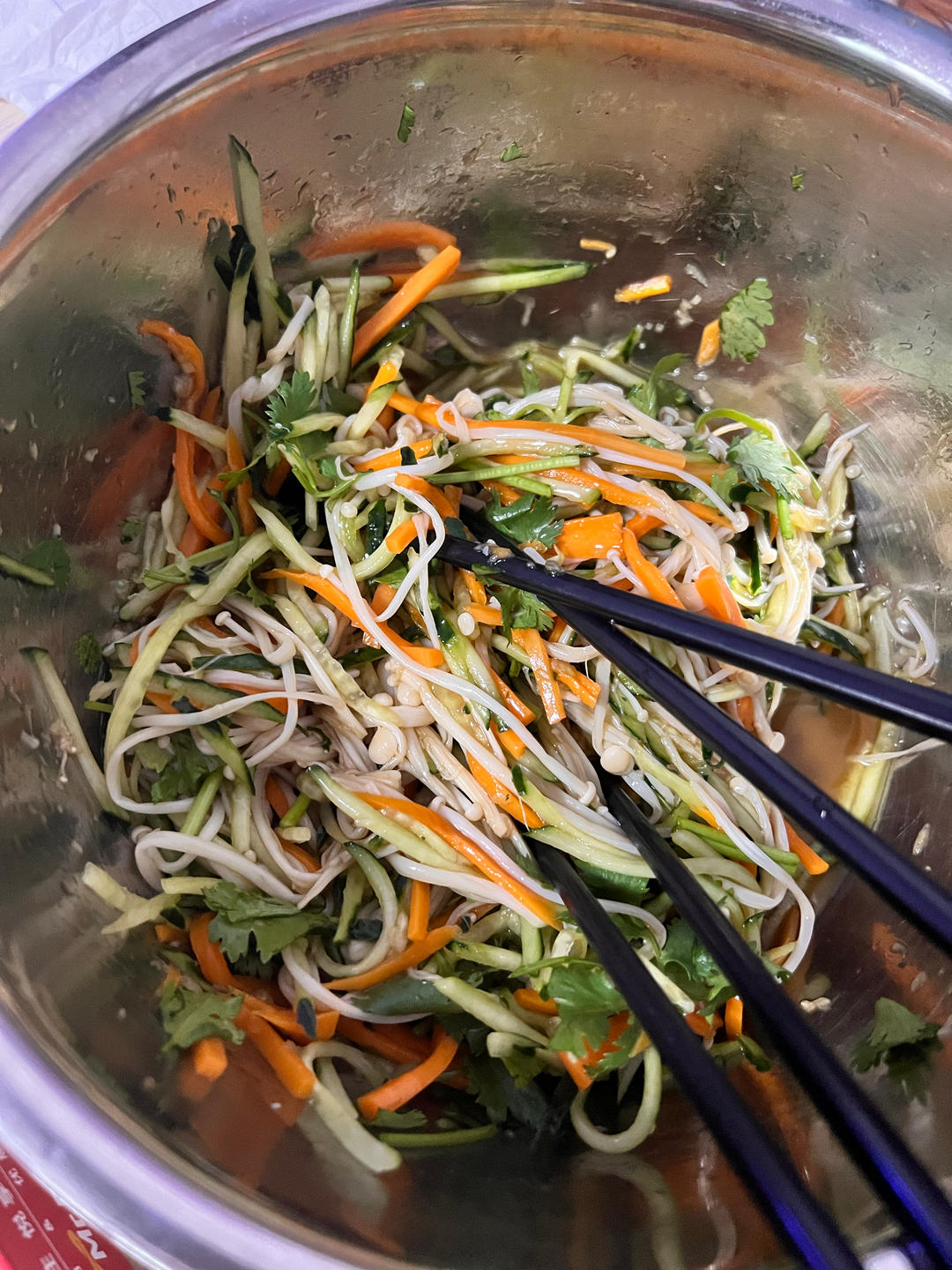 爽口金针菇拌黄瓜🥒