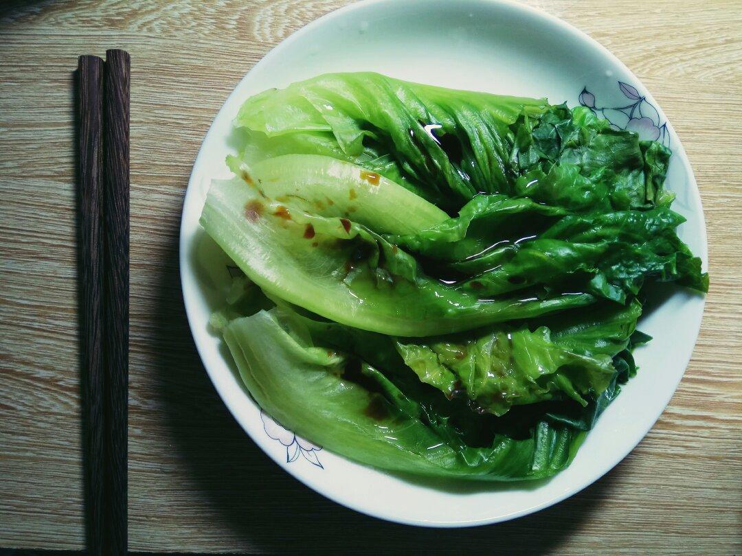 蚝油生菜（翠绿及摆盘秘诀）