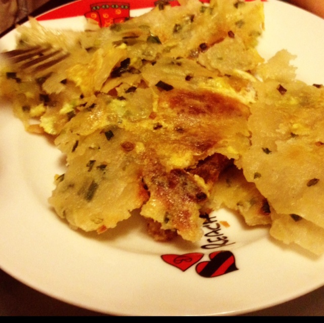 鸡蛋葱油饼                  （更新饼坯保存方法）