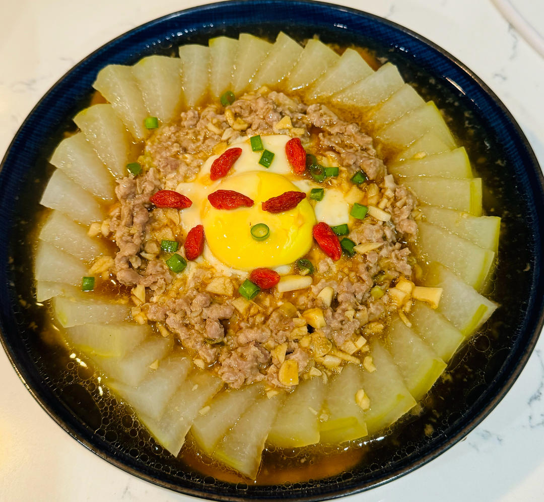 🔥肉沫蒸冬瓜，鲜嫩好吃，营养又简单❗️