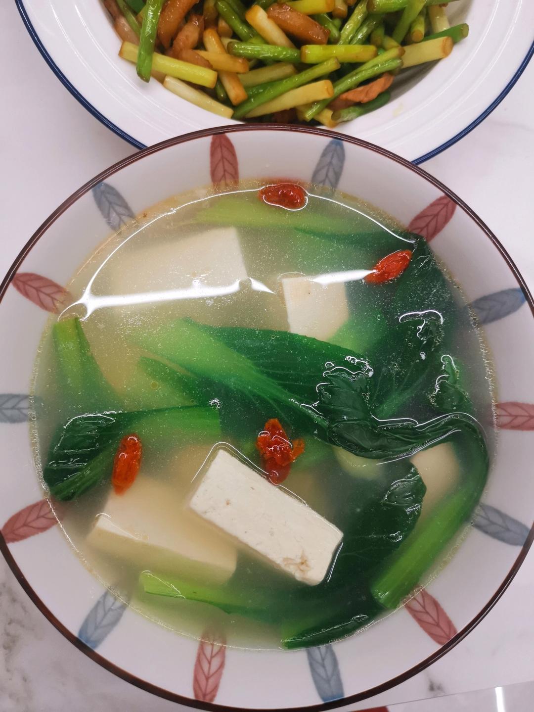 青菜豆腐汤