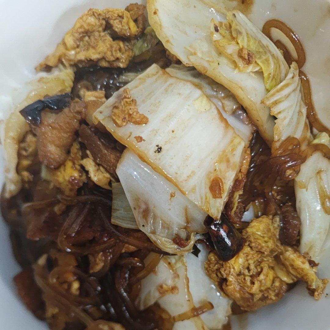最近爱吃粉丝粉条～包菜炒粉丝
