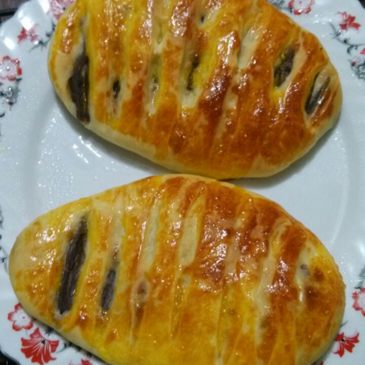 红豆沙面包卷——好吃得不得了#皮黑森林#