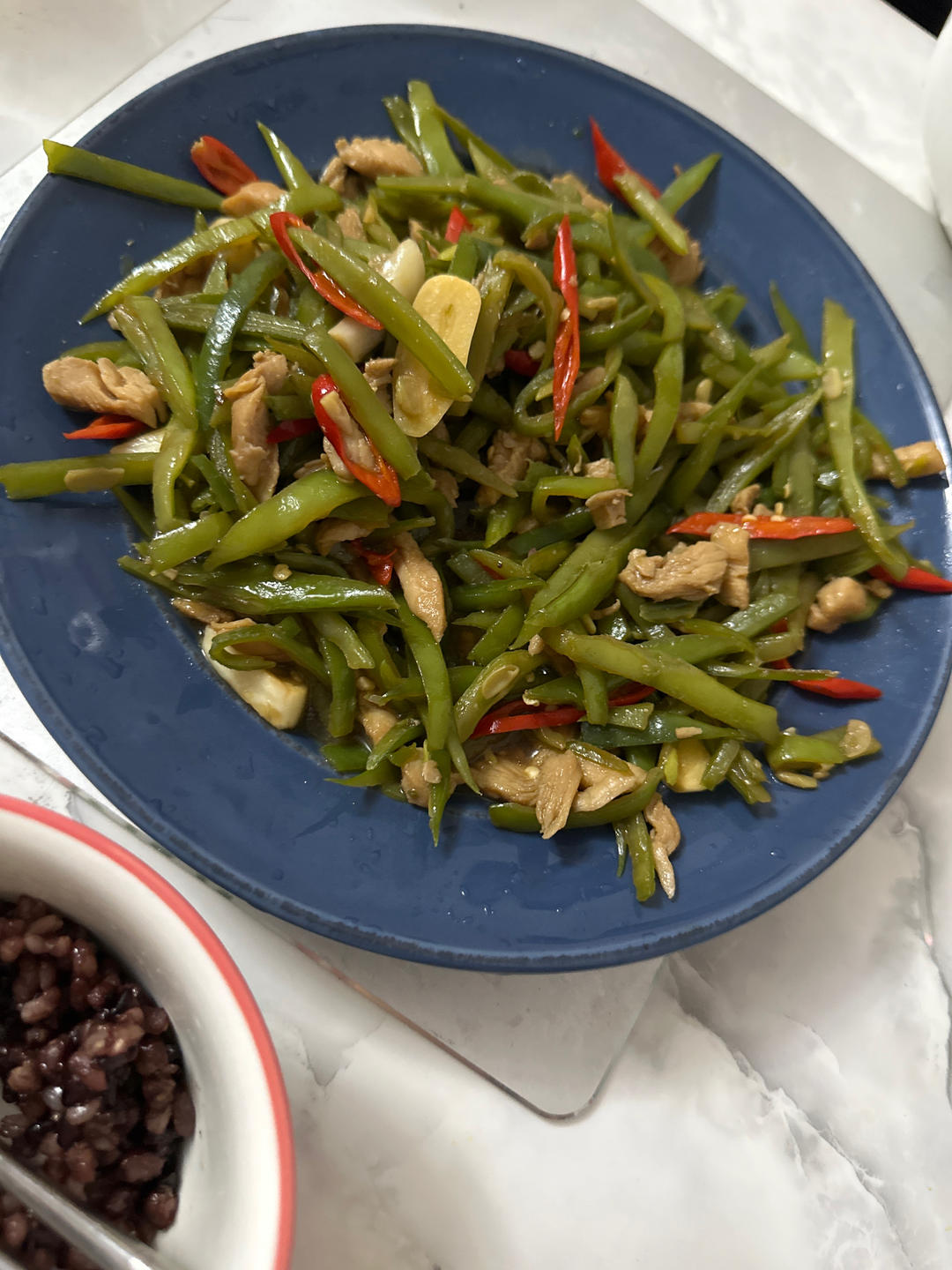 好吃不胖的四季豆炒鸡胸肉