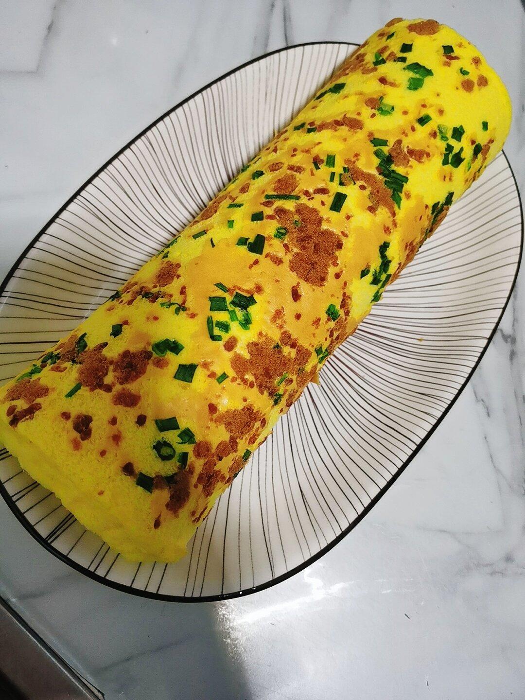 香葱肉松卷 蛋糕卷-无敌美味