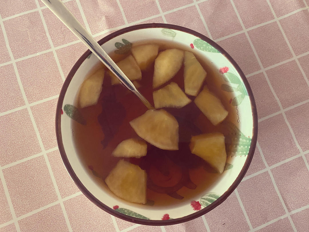 肉桂红糖苹果甜汤