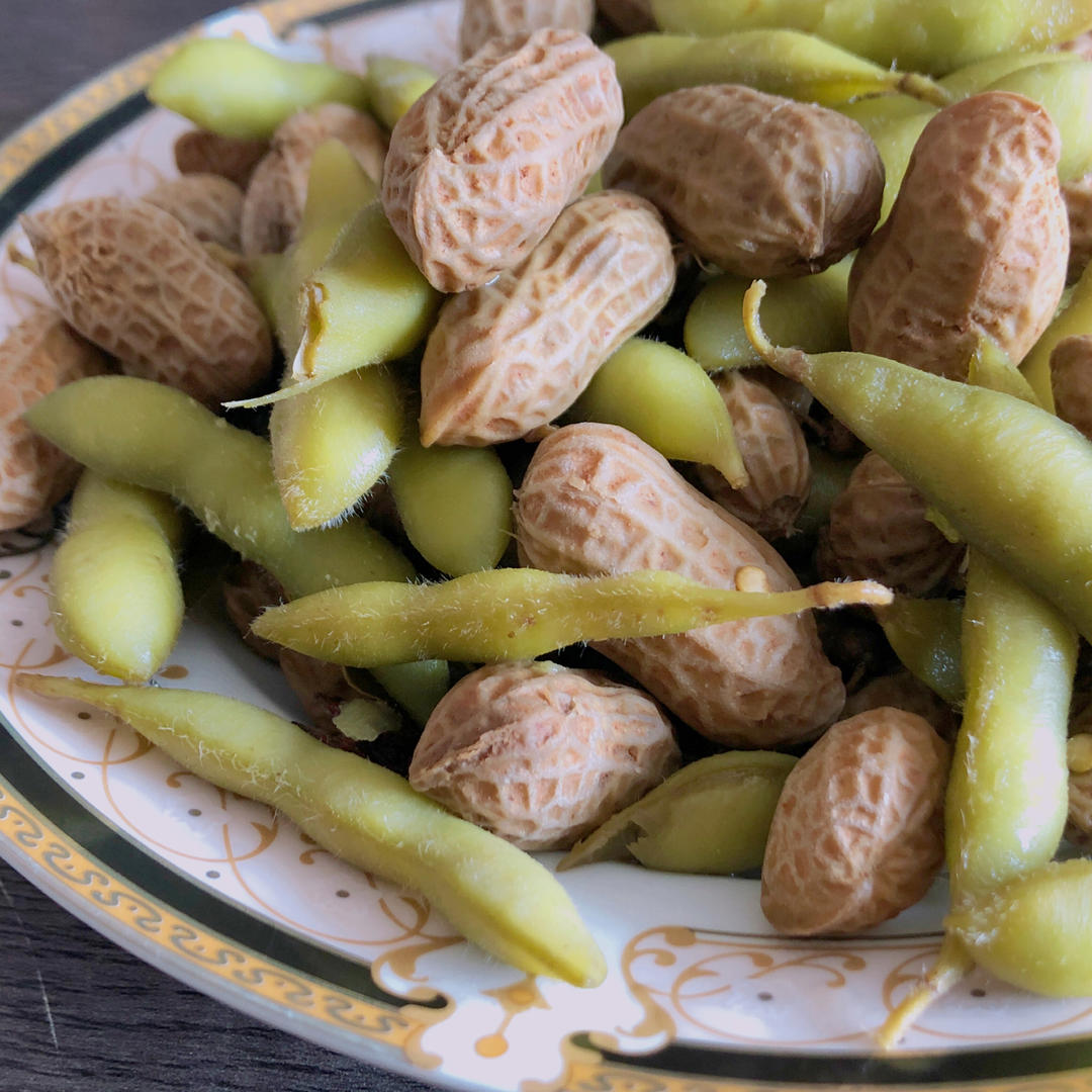 花毛一体（五香花生毛豆一锅出）