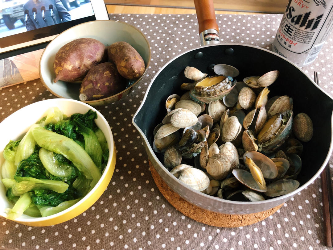 三分钟酒蒸蛤蜊