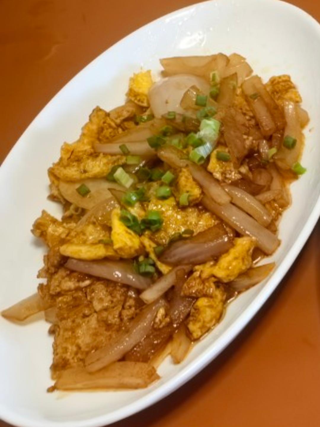 洋葱炒鸡蛋