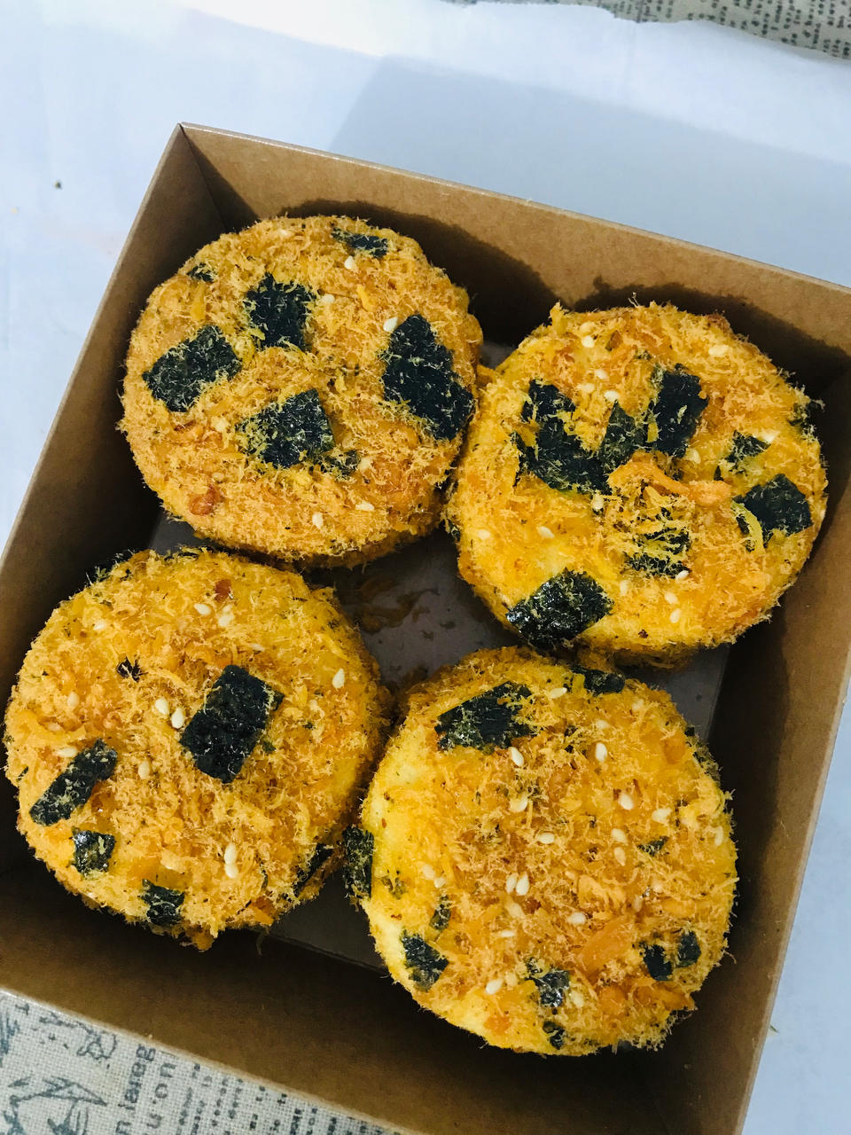 【海苔肉松小贝】酥松香甜，不浪费边角料