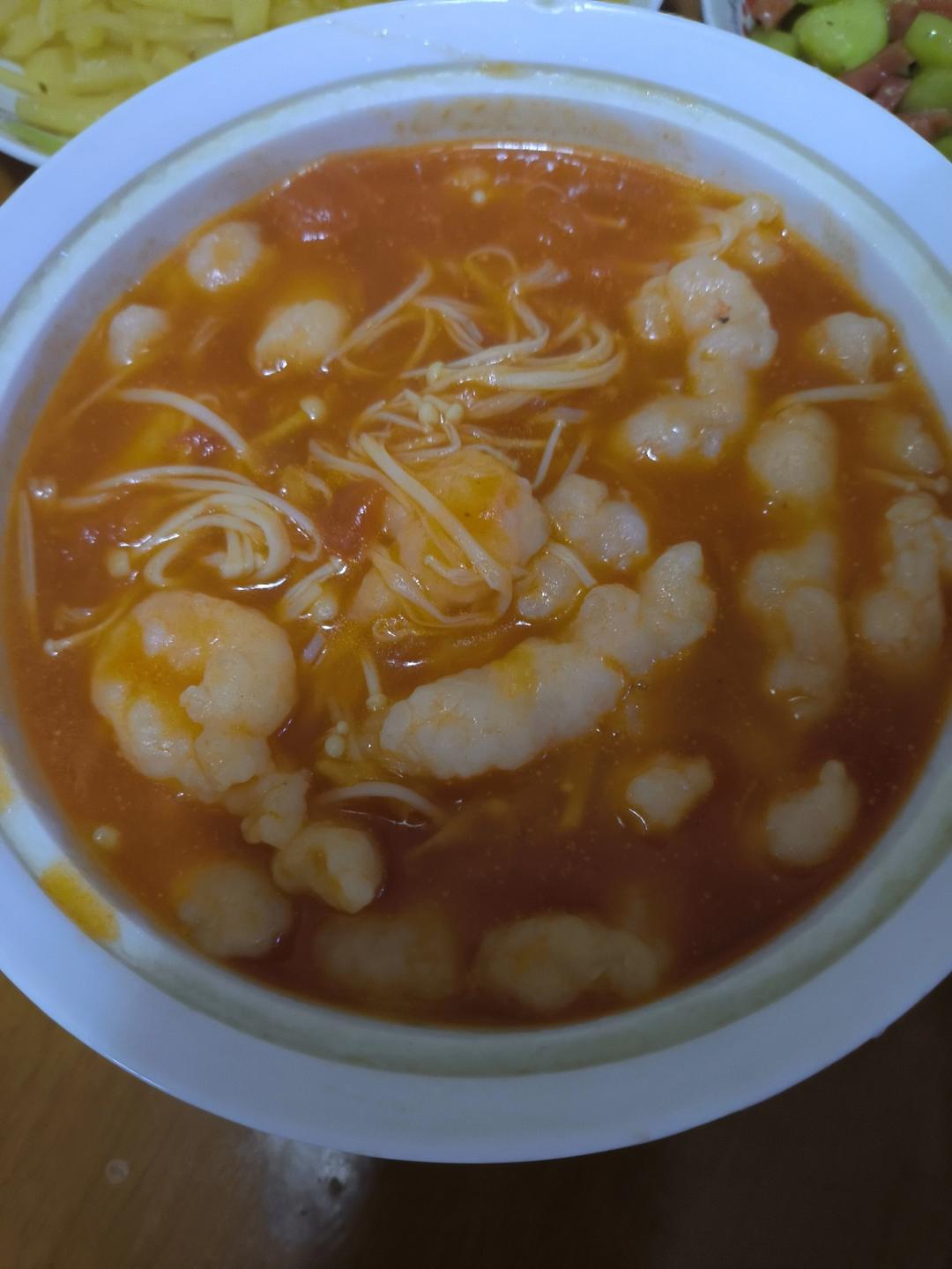 番茄虾滑