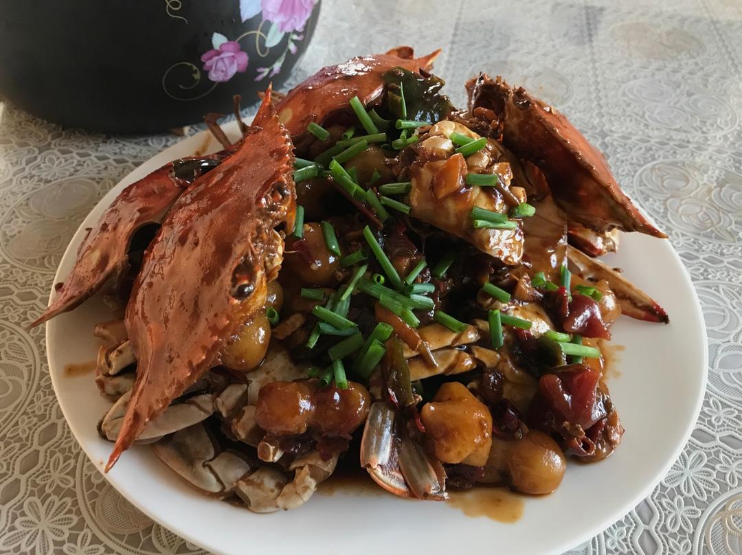 梭子蟹炒年糕
