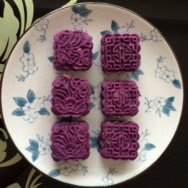 紫薯红豆糕
