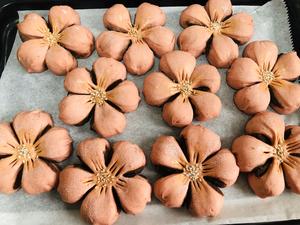 樱花🌸豆沙馅儿小面包 素食的做法 步骤21