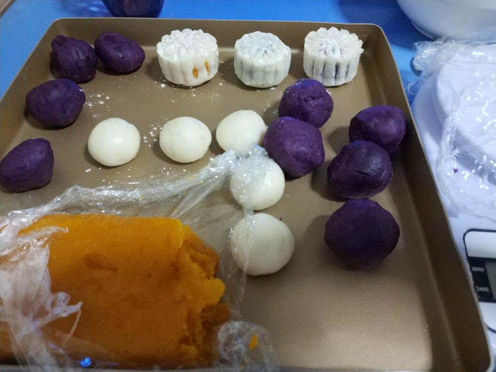 冰皮月饼（南瓜、紫薯、绿豆蓉）