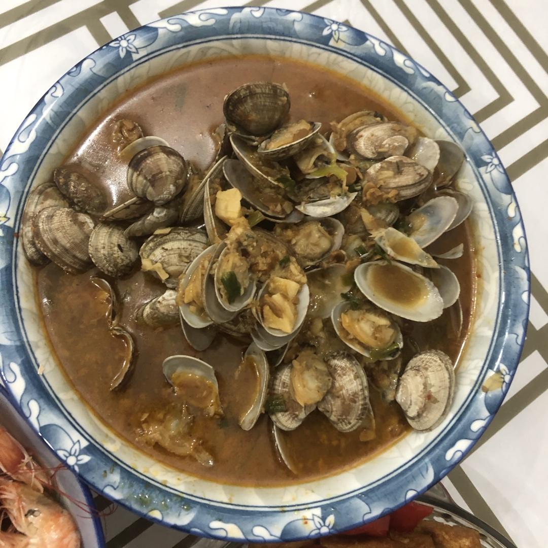 秒杀路边摊‼️巨好吃的爆炒花甲‼️辣炒花蛤