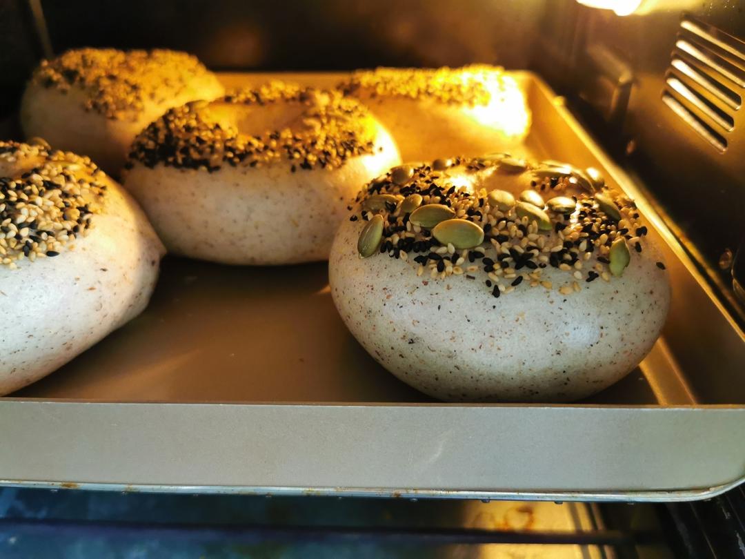 低糖无油燕麦贝果