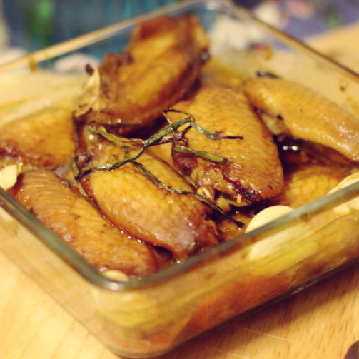 香蒜蕃茄烤鸡腿