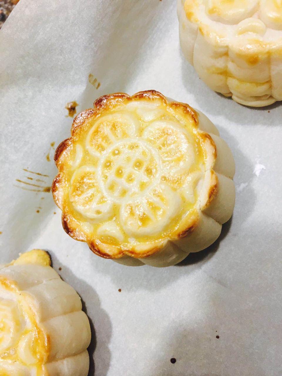 流心奶黄月饼（无吉士粉/转化糖浆版本）【曼食慢语】
