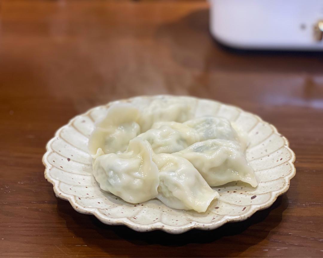 虾仁韭菜鸡蛋水饺🥟